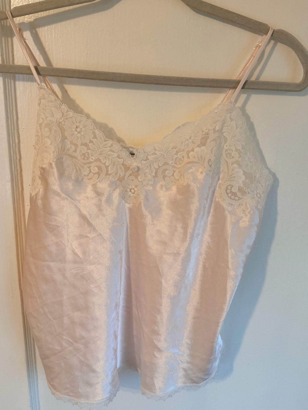 vintage christian Dior satin lace cami top